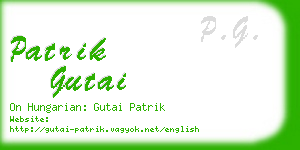 patrik gutai business card